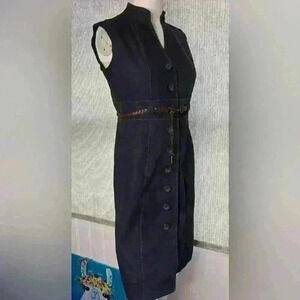 Sandra Darren Denim Dress, Size 8; Chic, Trending, Girlhoodcore, Boho, Trending